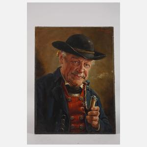 Otto Kirchner, Mann mit Pfeife