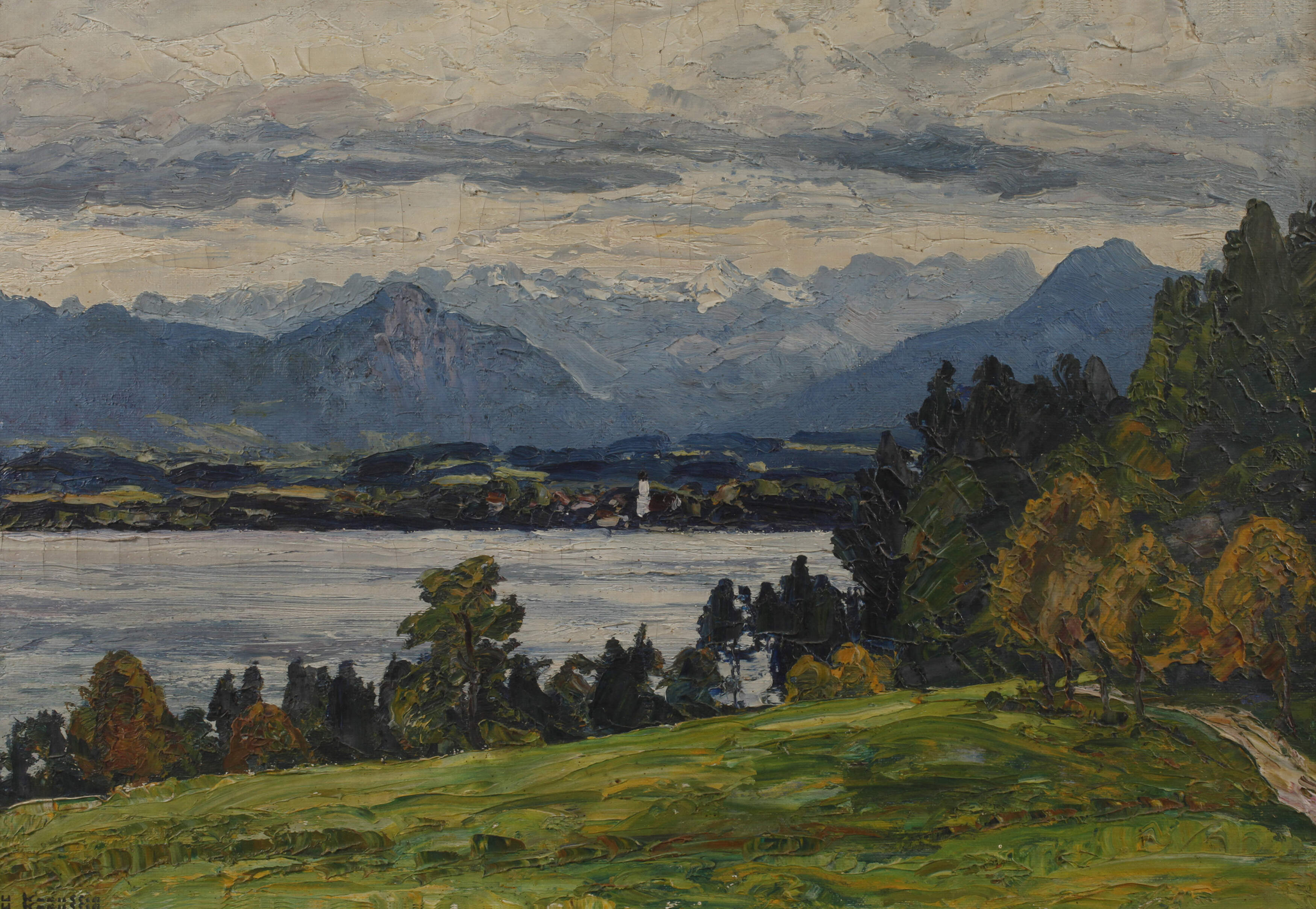 Hugo Kreyssig, See im Voralpenland