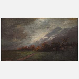 Kronberger, Landschaft mit Gewitterwolken
