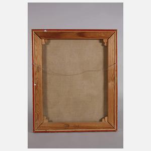 E. Krüger, Stillleben mit Porzellanfigur und Geige