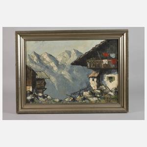 L. Kuhn, Alpiner Bauernhof