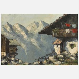 L. Kuhn, Alpiner Bauernhof