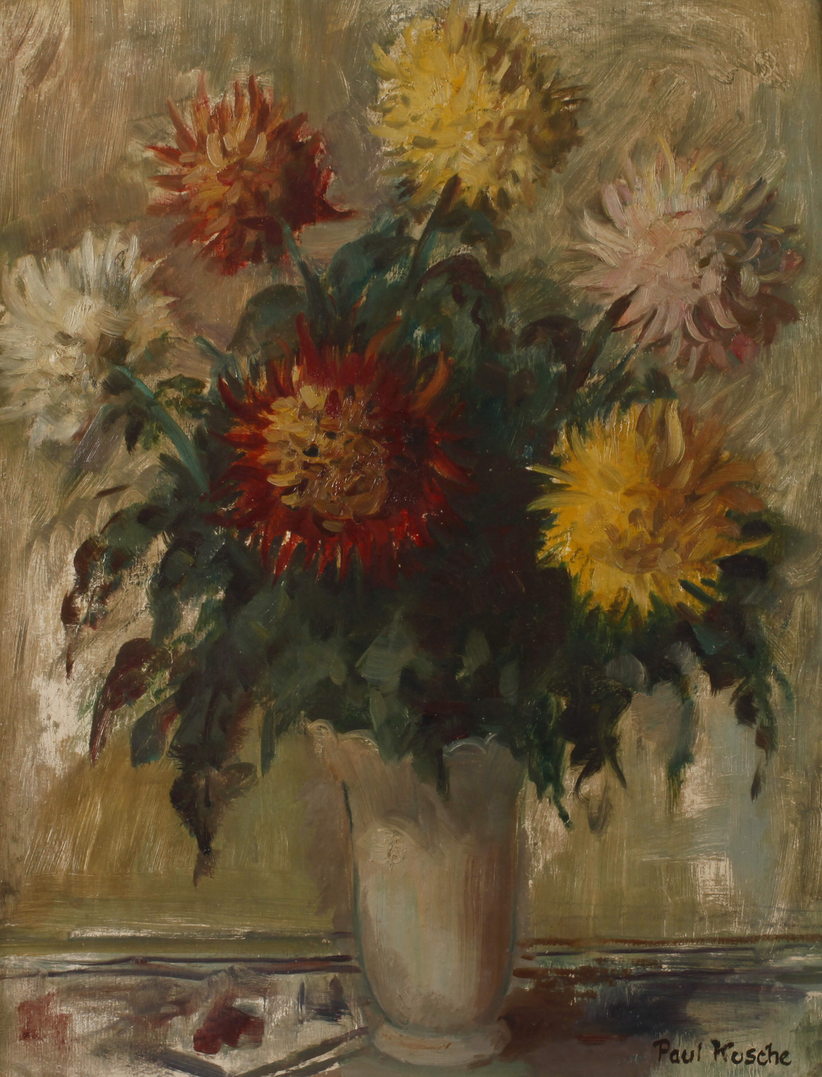 Paul Kusche, Dahlienstillleben