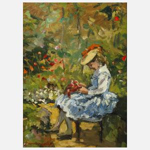 Frans Langeveld, Mädchen im Garten