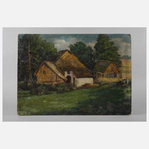 H. Katz, Blick auf einem Bauernhof