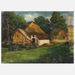 H. Katz, Blick auf einem Bauernhof