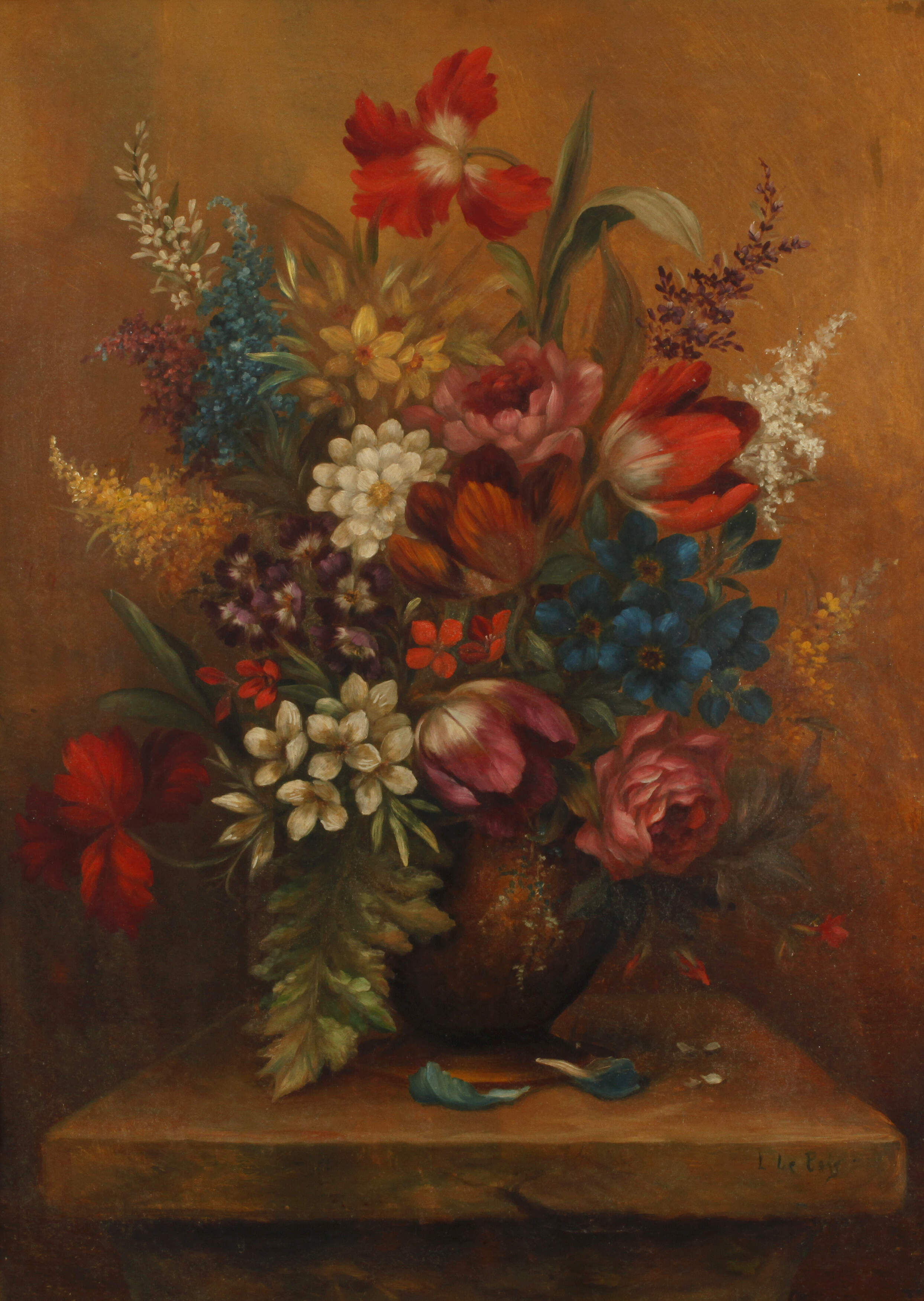 Lucien le Bois, Blumenarrangement