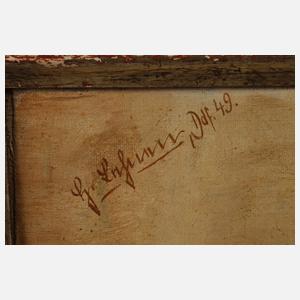 H. Lehnen, Stillleben mit Krug und Äpfeln