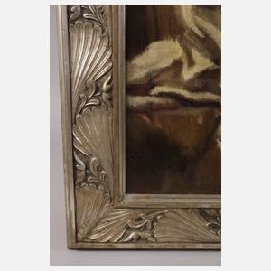 Prof. Ernst Liebermann, "Frauenakt mit blauen Astern"