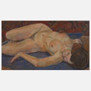 Georg Lodström, liegender Damenakt