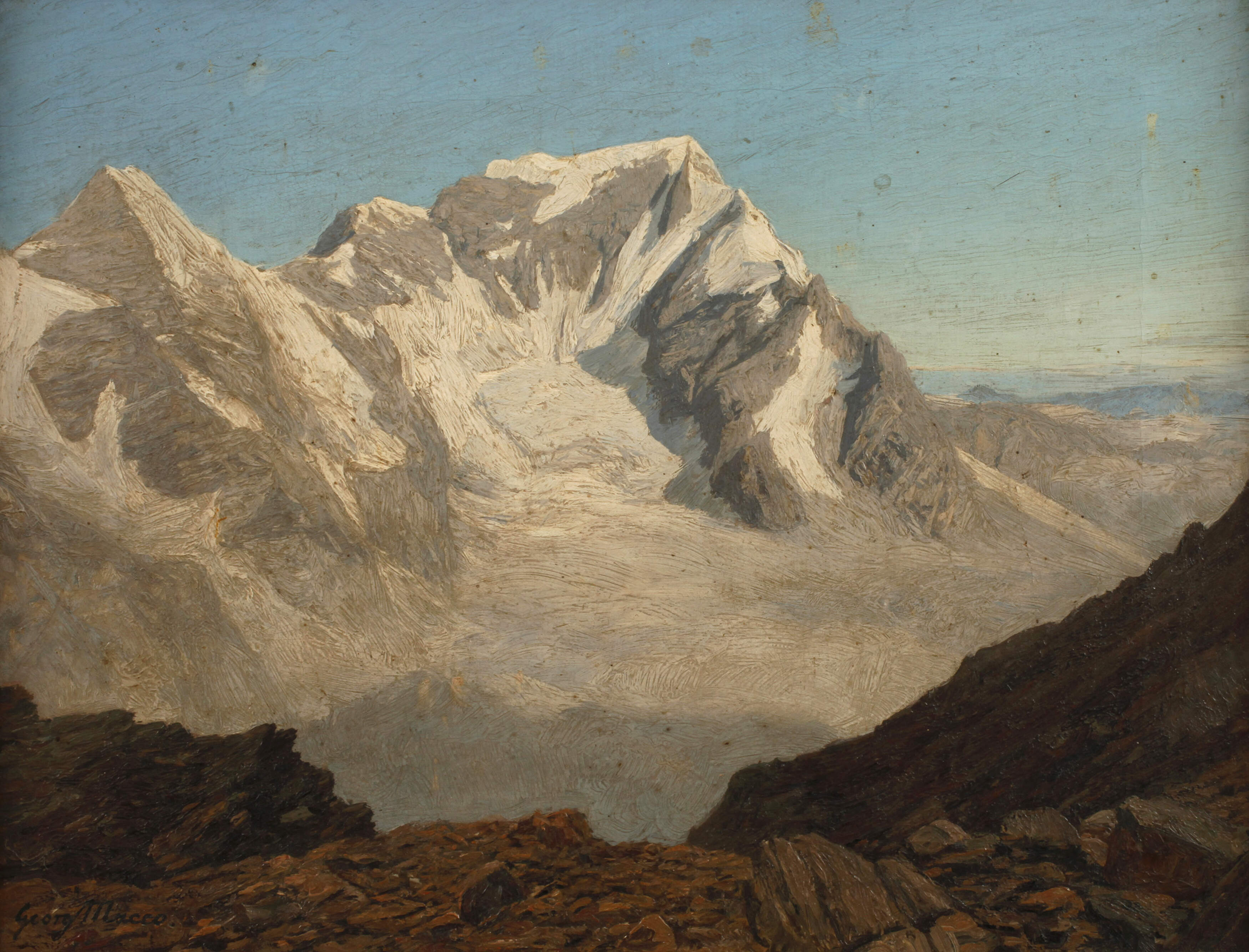 Georg Macco, "Ortler vom Eisseepass gesehen"