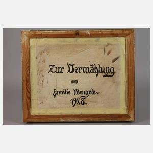 Friedrich Mengele, Stillleben mit Teepuppe