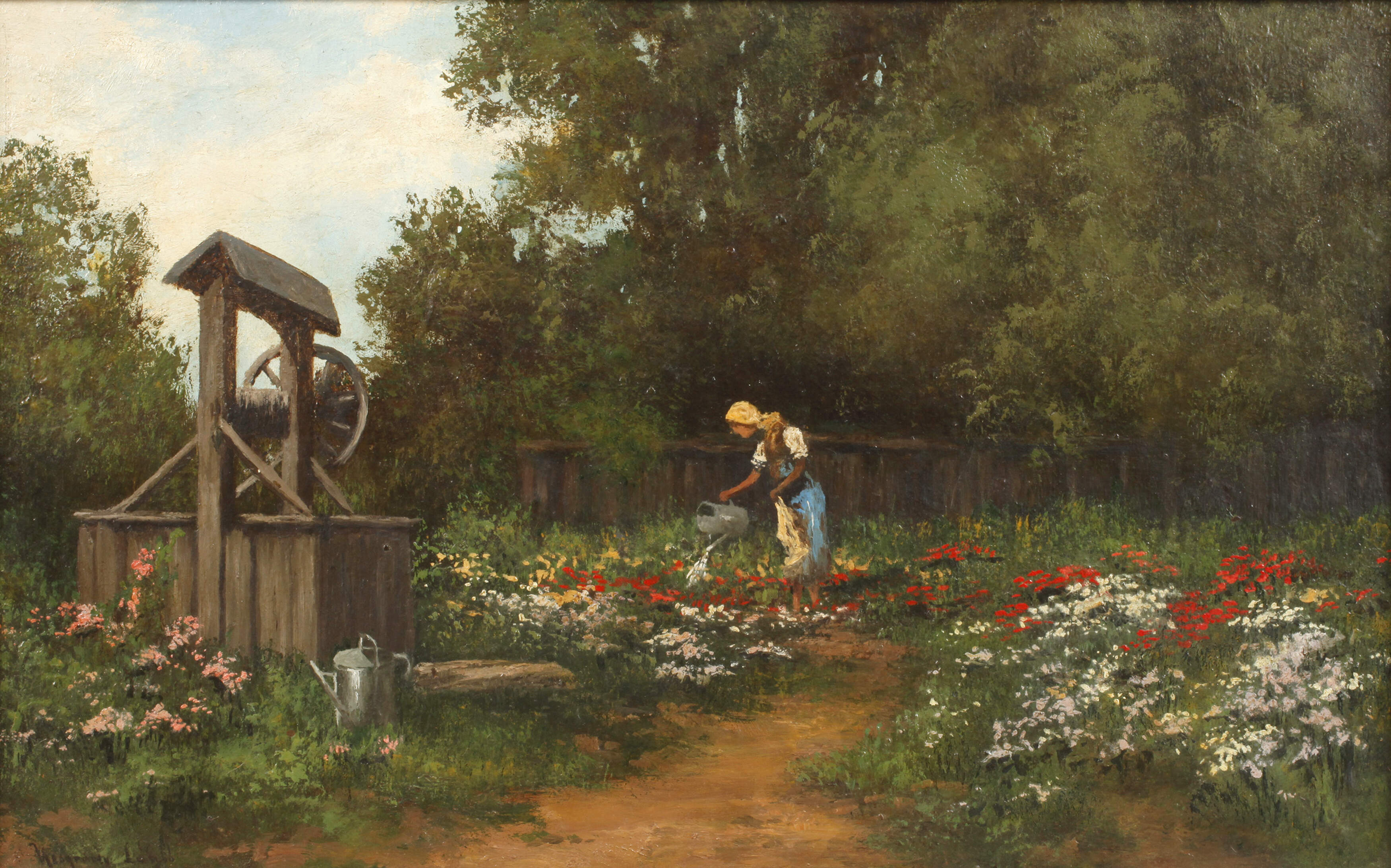 Laszlo Neogrady, Im Blumengarten