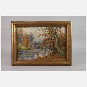 Max Oehler, Die Sternbrücke im Park an der Ilm