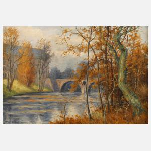 Max Oehler, Die Sternbrücke im Park an der Ilm