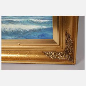 E. P. Olesen, Schiffe im Abendlicht