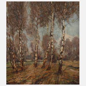 F. Omann, Im Birkenwald