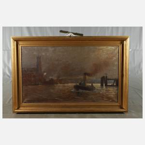 Otto Pieper, "Hafen am Vorsetzen" Hamburg