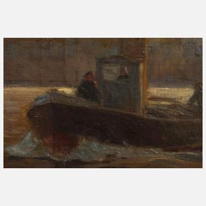 Otto Pieper, "Hafen am Vorsetzen" Hamburg