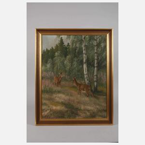 Friedrich Reimann, Rehe am Waldrand