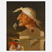 Hans Reiser, "Zwei Köpfe vor Landschaft"111