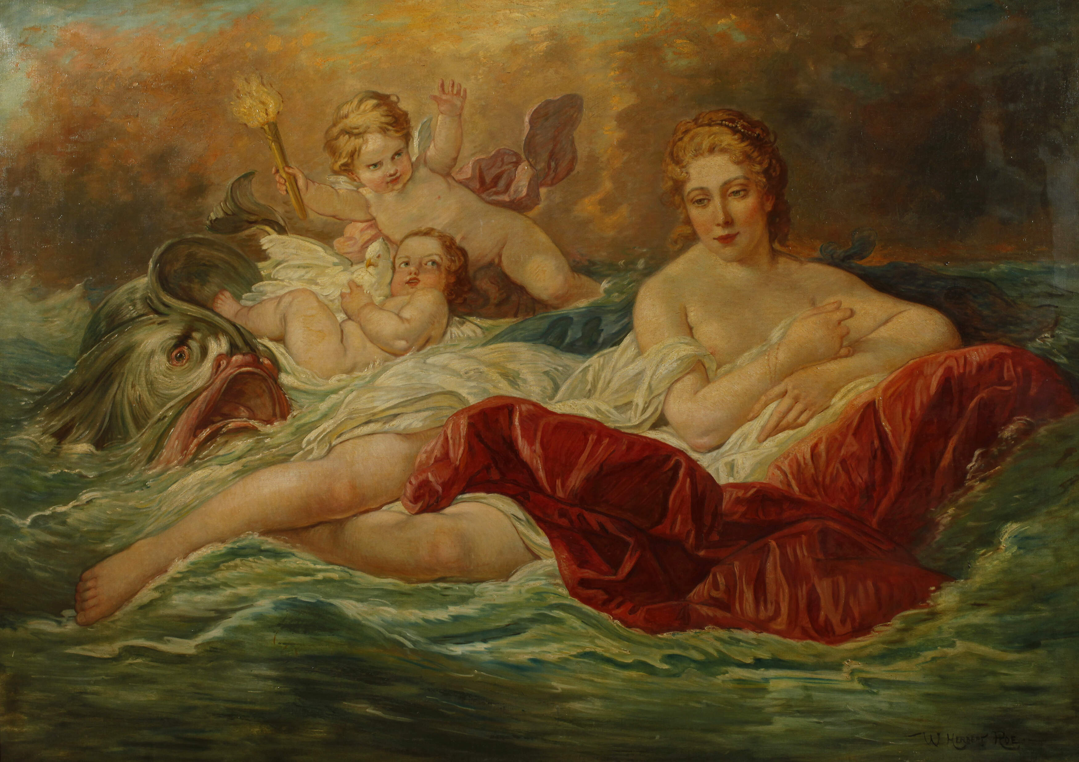 W. Herbert Roe, Geburt der Venus nach François Boucher