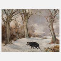 Schmidt, Wildschwein im Winterwald111