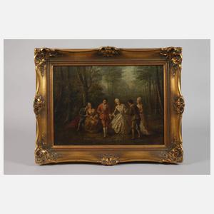 Ella Steiner-Thiele, attr., Galante Gesellschaft