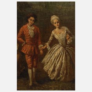 Ella Steiner-Thiele, attr., Galante Gesellschaft