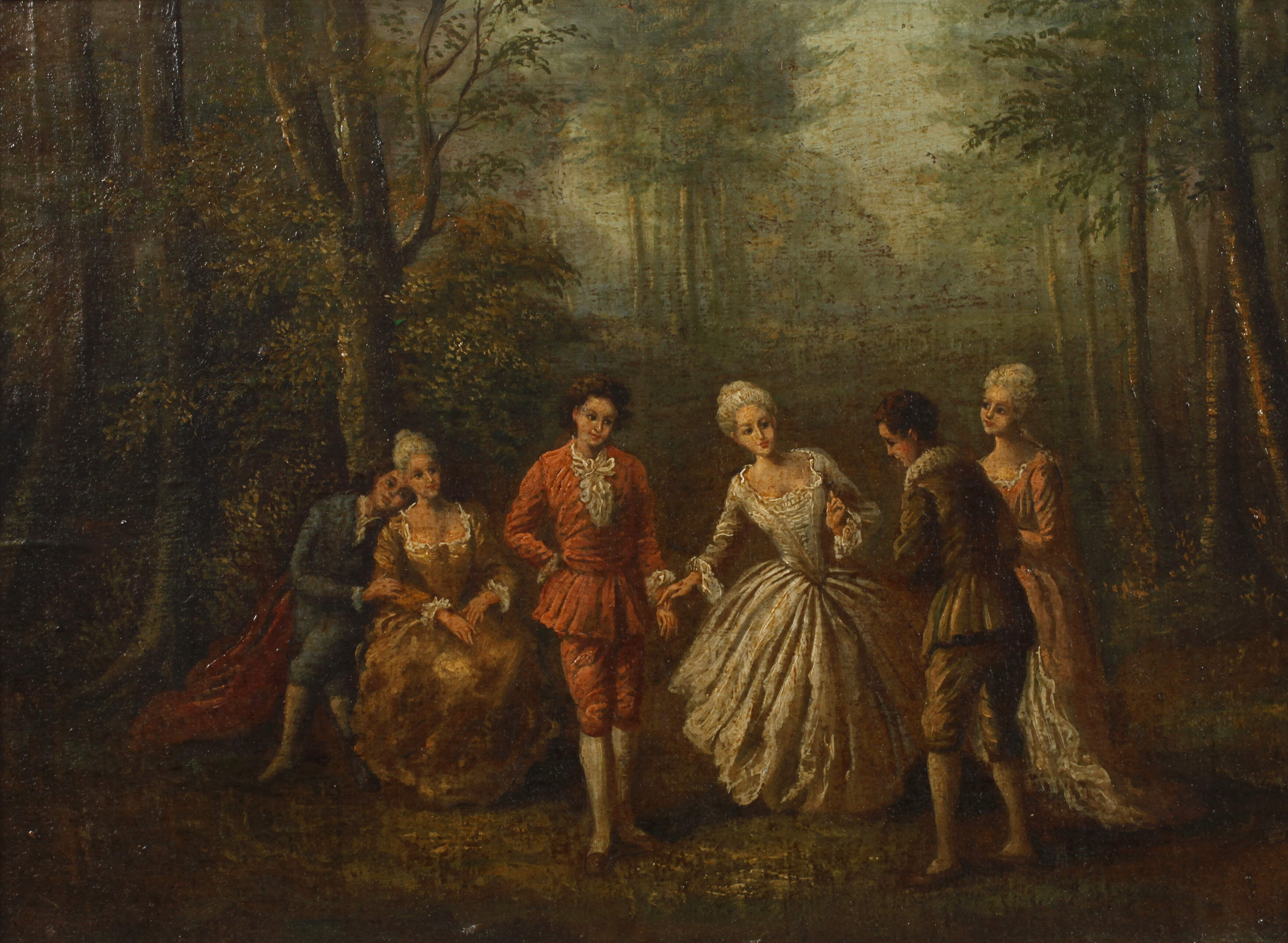 Ella Steiner-Thiele, attr., Galante Gesellschaft