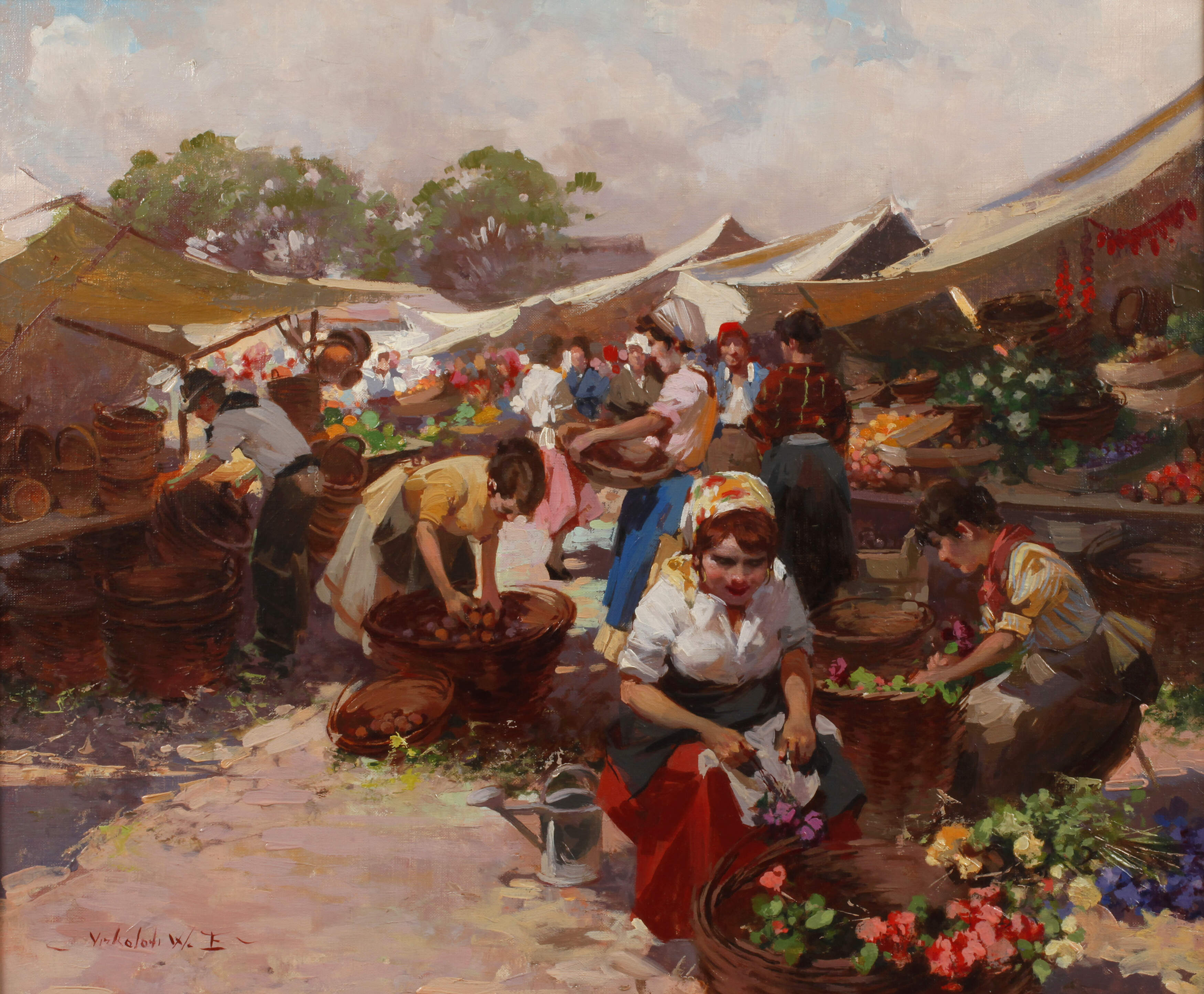Witman Etelka Vizkeleti, "Markt in Siófok"