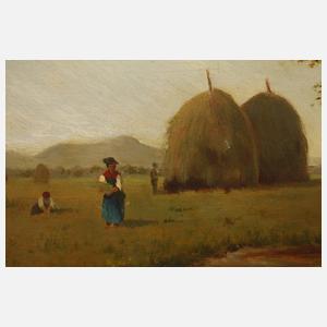 Volke, Landschaft mit Heumieten