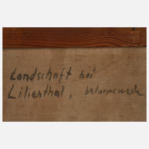 Otto Wild, "Landschaft bei Lilienthal, Worpswede"
