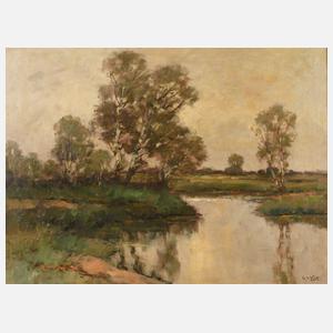 Otto Wild, "Landschaft bei Lilienthal, Worpswede"