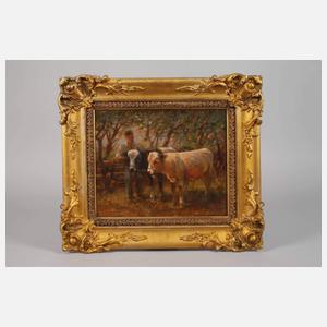 Prof. Albert Windisch, Bauer mit Rindern