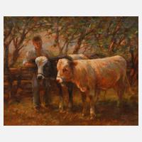 Prof. Albert Windisch, Bauer mit Rindern111