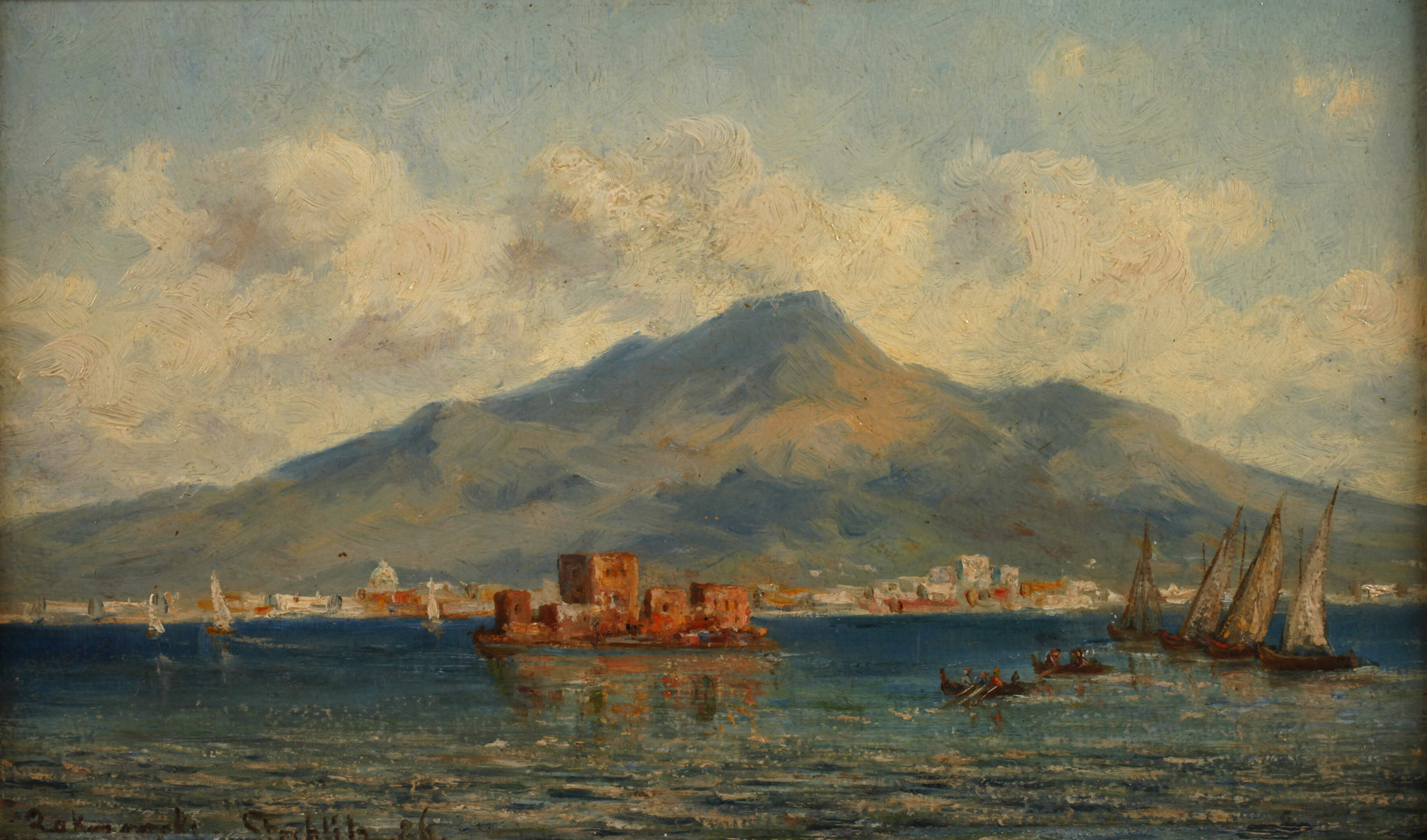 Zakrzowski von Stehlitz, "Blick auf den Vesuv"
