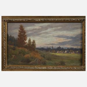 Carl Zopf, Abendlandschaft