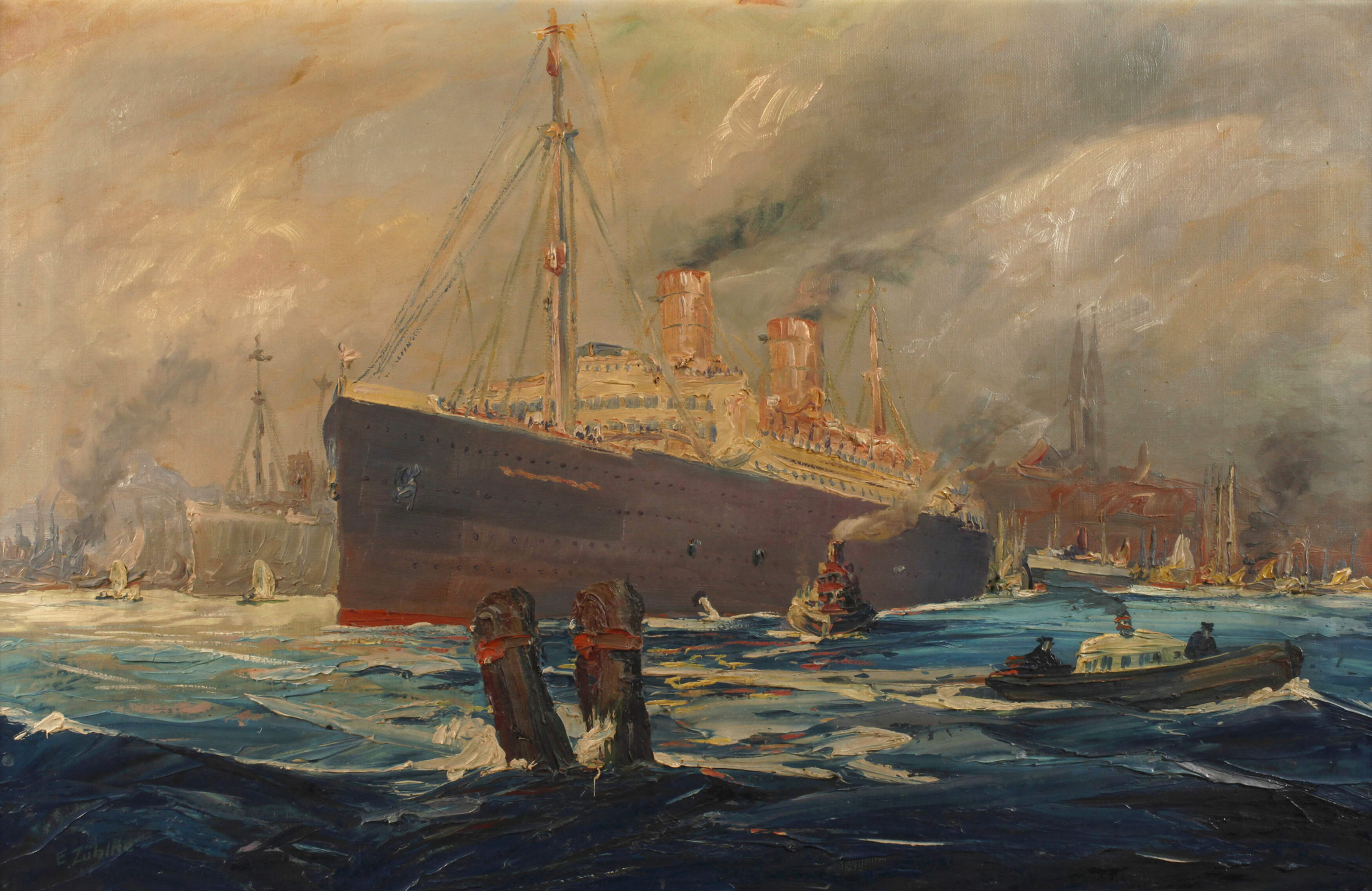 E. Zühlke, Hafenansicht