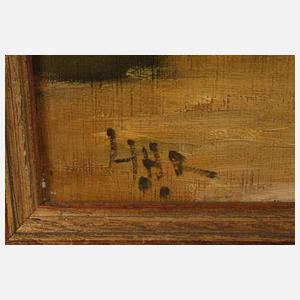 Blumenverkäuferin im Park