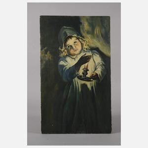 Mädchen mit Kerze