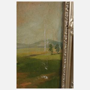 Damen in Sommerlandschaft