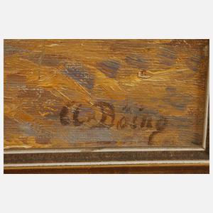 Landschaft mit Strohgarben