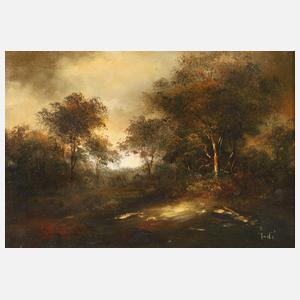 Landschaft im Abendlicht