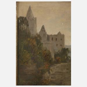 "Blick auf Rudelsburg und Saaleck"