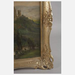 "Blick auf Rudelsburg und Saaleck"