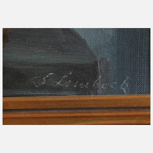 Blumenstillleben in einer Mauernische