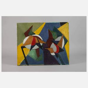 Elvin Larsson, attr., Abstrakte Komposition