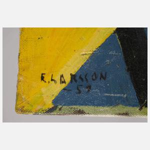 Elvin Larsson, attr., Abstrakte Komposition