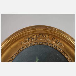 Ovalrahmen mit Blumenstillleben